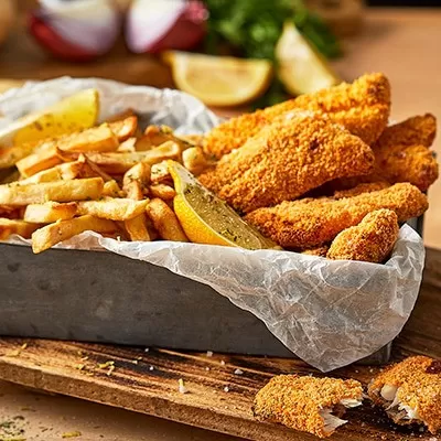 פיש אנד צ’יפס מתובל