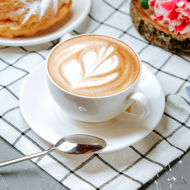 קפוצ'ינו עם וניל