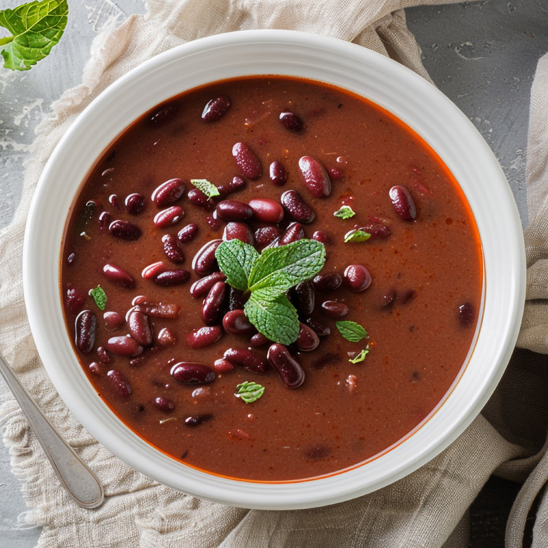 מרק שעועית אדומה