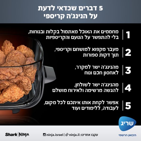 מערכת בישול ניידת מזכוכית Ninja Crispi מבית Ninja