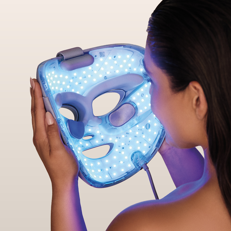 מסכת CryoGlow Shark Beauty - 480 נורות LED כיסוי מלא של הפנים