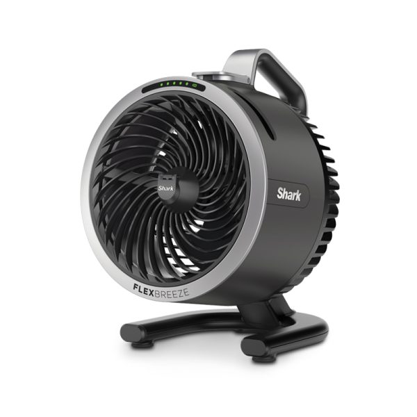 מאוורר נייד אלחוטי FlexBreeze HydroGo שארק בצבע שחור
